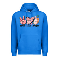 True Royal peace love easter Premium Hoodie - MaliasSmallBusiness