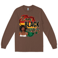 Chestnut i am black history Long Sleeve Tee - texasbilliewilder