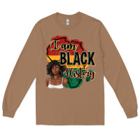 Toasted Coconut i am black history Long Sleeve Tee - texasbilliewilder