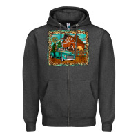 Charcoal Heather rustic country barn Zipper Hoodie - Zillion Design Studio