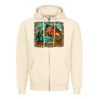 Sandshell rustic country barn Zipper Hoodie - Zillion Design Studio