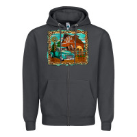 Smoke rustic country barn Zipper Hoodie - Zillion Design Studio