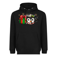 Black Christmas penguin coffee Heavyweight Hoodie - JahusDesignShop