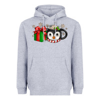 Heather Grey Christmas penguin coffee Heavyweight Hoodie - JahusDesignShop