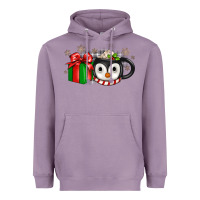 Lavender Christmas penguin coffee Heavyweight Hoodie - JahusDesignShop