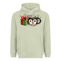 Matcha Christmas penguin coffee Heavyweight Hoodie - JahusDesignShop