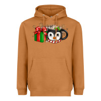 Meerkat Christmas penguin coffee Heavyweight Hoodie - JahusDesignShop