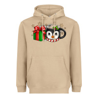 Mushroom Christmas penguin coffee Heavyweight Hoodie - JahusDesignShop