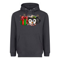 Smoke Christmas penguin coffee Heavyweight Hoodie - JahusDesignShop