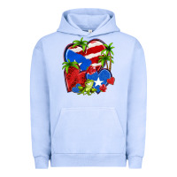 Pigment Grape Ice puerto rico hearts Urban Hoodie - NancyCooperArtShop