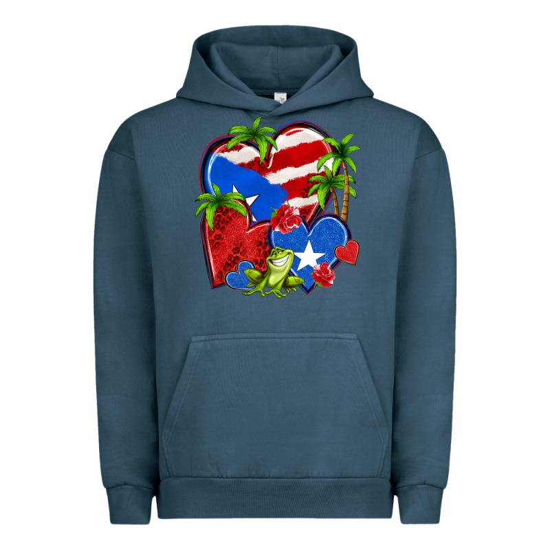 Puerto Rico Hearts Urban Hoodie by NancyCooperArtShop | Teevron