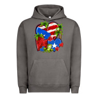 Pigment Tornado puerto rico hearts Urban Hoodie - NancyCooperArtShop