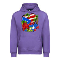 Tulip puerto rico hearts Urban Hoodie - NancyCooperArtShop
