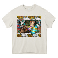 Cream easter Heavy Core Tee - CowhideDigitalArt