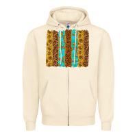 Sandshell Western Brushstrokes Zipper Hoodie - texasbilliewilder