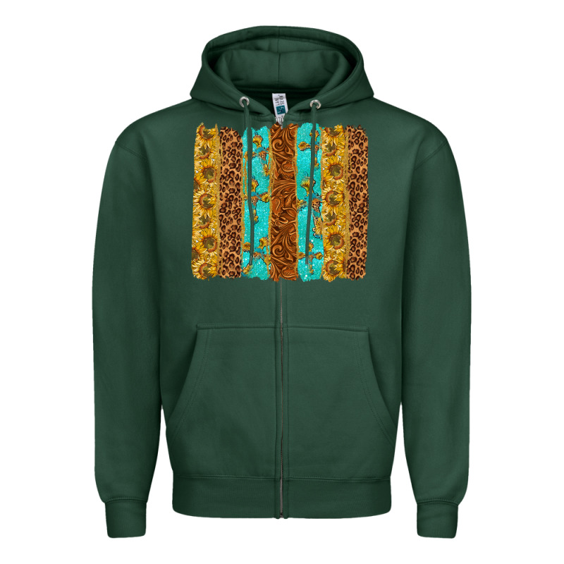 Western Brushstrokes Zipper Hoodie by texasbilliewilder | Teevron