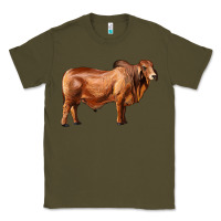 Army Green brahman bull Classic Tee - RanaPortraitStore