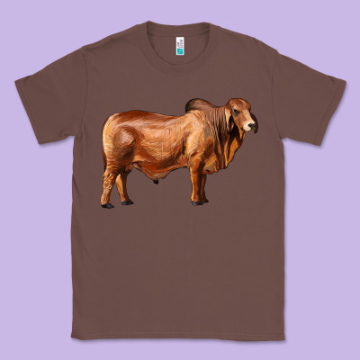 Brahman Bull Classic Tee Designed By Ranaportraitstore