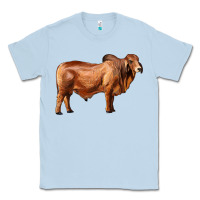 Dusty Blue brahman bull Classic Tee - RanaPortraitStore