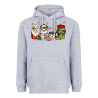 Heather Grey Christmas coffee Heavyweight Hoodie - JahusDesignShop