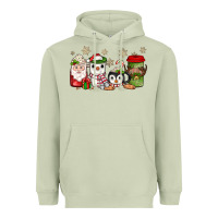 Matcha Christmas coffee Heavyweight Hoodie - JahusDesignShop