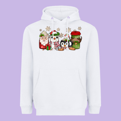 Christmas Coffee Heavyweight Hoodie Designed By Jahusdesignshop