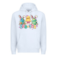 White i am eggtra Premium Hoodie - MaliasSmallBusiness