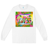 White summer coffee cups Long Sleeve Tee - Zillion Design Studio