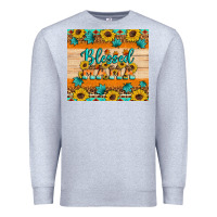 Heather Grey Blessed mama Premium Sweatshirt - Artiststas