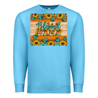 Ocean Blue Blessed mama Premium Sweatshirt - Artiststas
