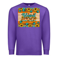 Purple Blessed mama Premium Sweatshirt - Artiststas