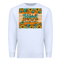 White Blessed mama Premium Sweatshirt - Artiststas