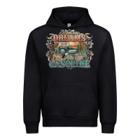 Black runs on dreams and gasoline truck western Urban Hoodie - NancyCooperArtShop