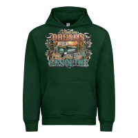 Forest Green runs on dreams and gasoline truck western Urban Hoodie - NancyCooperArtShop