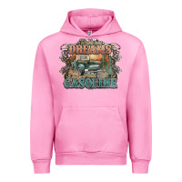 Fuchsia Pink runs on dreams and gasoline truck western Urban Hoodie - NancyCooperArtShop