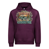 Mauve Wine runs on dreams and gasoline truck western Urban Hoodie - NancyCooperArtShop