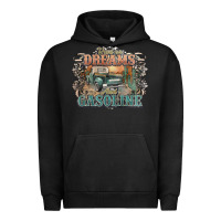Pigment Black runs on dreams and gasoline truck western Urban Hoodie - NancyCooperArtShop