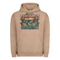 Pigment Burro runs on dreams and gasoline truck western Urban Hoodie - NancyCooperArtShop