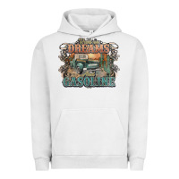Pigment Lunar Rock runs on dreams and gasoline truck western Urban Hoodie - NancyCooperArtShop