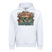 White runs on dreams and gasoline truck western Urban Hoodie - NancyCooperArtShop