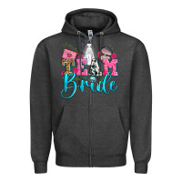 Charcoal Heather team bride Zipper Hoodie - Zillion Design Studio