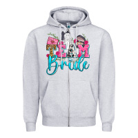 Heather Grey team bride Zipper Hoodie - Zillion Design Studio