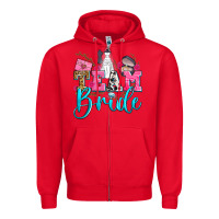 Red team bride Zipper Hoodie - Zillion Design Studio