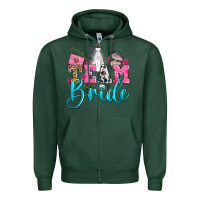 Sports Green team bride Zipper Hoodie - Zillion Design Studio
