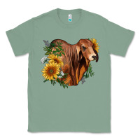 Sage brahman bull with sunflowers Classic Tee - RanaPortraitStore