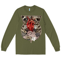 Army Green Flower Skeleton Long Sleeve Tee - RanaPortraitStore