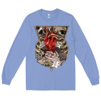 Colony Blue Flower Skeleton Long Sleeve Tee - RanaPortraitStore