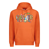 Carrot easter cross with bunny Premium Hoodie - MaliasSmallBusiness