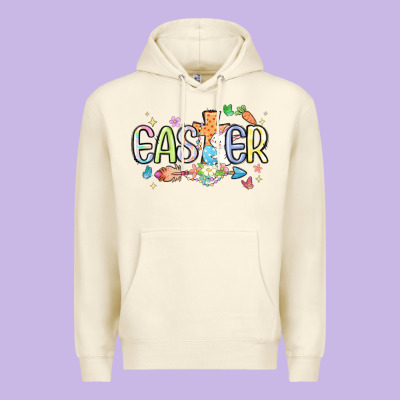 Easter Cross With Bunny Premium Hoodie Designed By Maliassmallbusiness