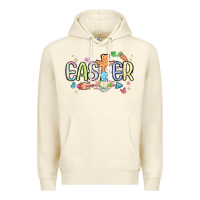 Sandshell easter cross with bunny Premium Hoodie - MaliasSmallBusiness